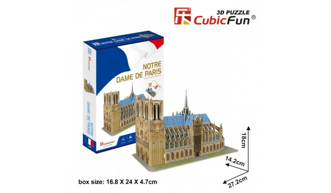 3D pusle Notre Dame'i katedraal