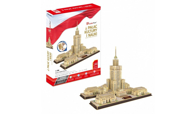 Puzzle 3d palac kultury i nauki, 144 elementy