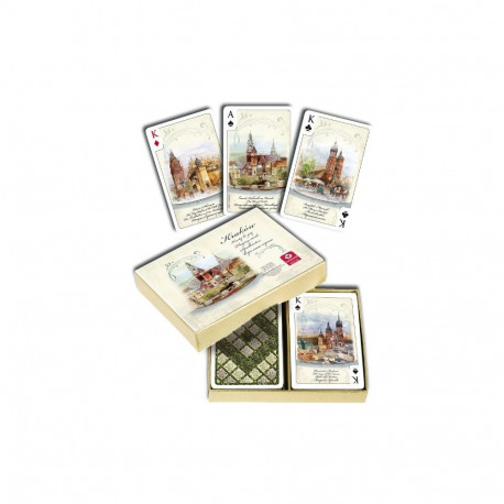 Karty kraków akwarele 2 x 55 listków