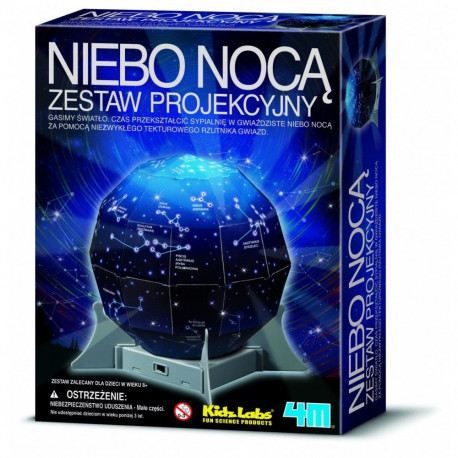 Zestaw projekcyjny niebo nocą