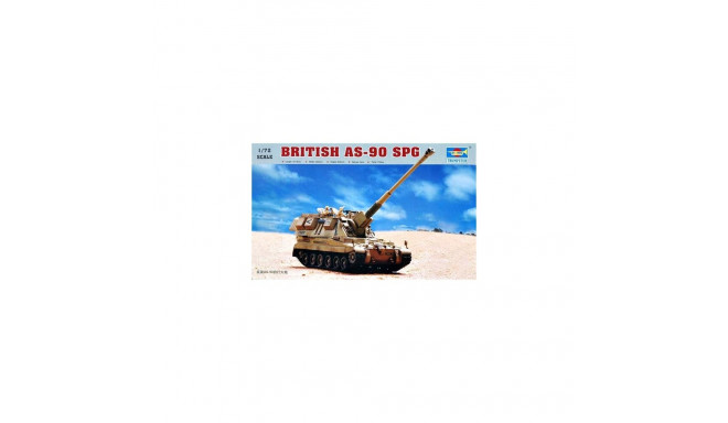 Model plastikust British AS-90 iseliikuv suurtükk