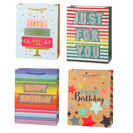 sünnipäevakingikott Happy Birthday 23 x 18 x 10cm