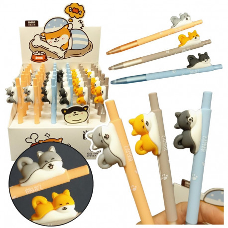 Pastapliiats Shiba koerakujukesega 0.5mm, sinise tindiga