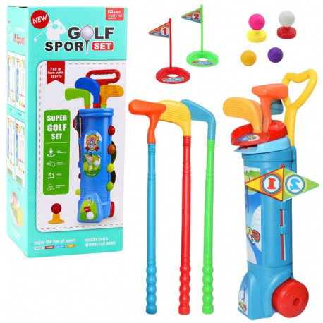 Golfimängukomplekt käru ja keppidega, 20 osa