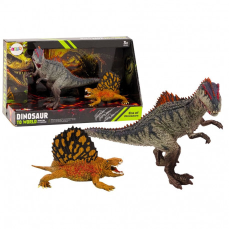 Figurki Dinozaurów Dimetrodon Allozaur Zestaw 2El