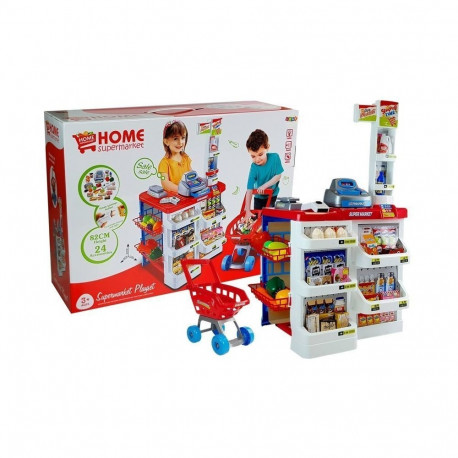 mänguturg käruga kassaaparaat skanner toiduained ostud