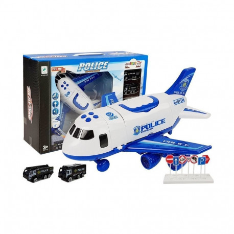 Lennuk avatav politsei autodega 1:64 tulede ja heliga