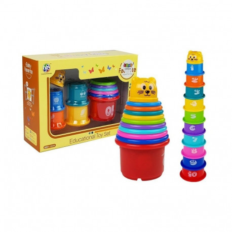 püramiiditopsid beebile kassiga mustrid