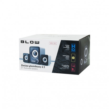 66-377# Głośniki komputerowe 2.1 ms-26subwoofer led`