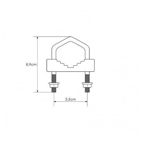 76-927# montaažiklamber 6x9cm/8mm (2 tk.)