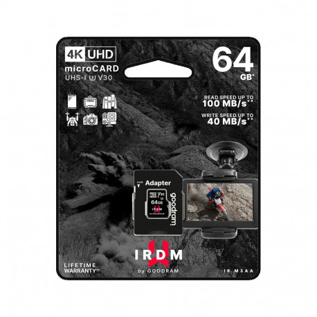 Karta pamięci microSD 64 GB UHS-I U3 Goodram z adapterem
