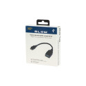75-837# Adapter usb gniazdo usb a-wtyk micro usb otg kabel blister