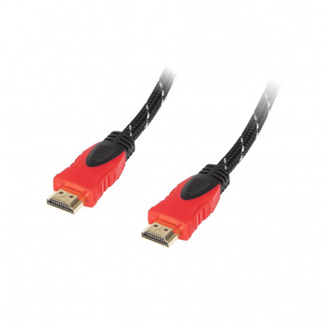 92-051# hdmi-hdmi ühenduskaabel punane 4k 1.0m sirge