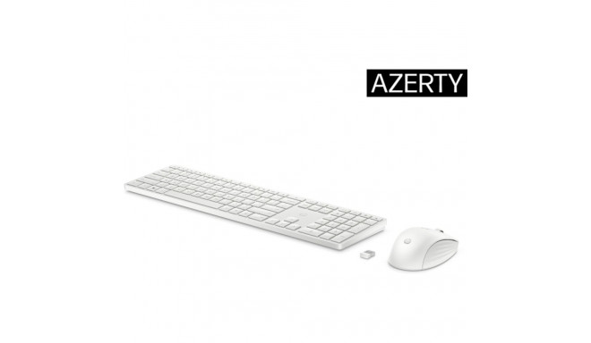 HP 655 Wireless Mouse Keyboard Combo - White - US ENG