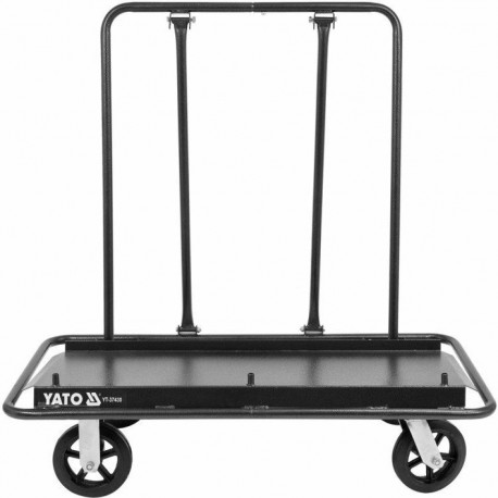 Yato YT-37430 drywall cart, 900 kg, 1240x640x1210 mm, steel, 4 wheels, 203 mm, brake