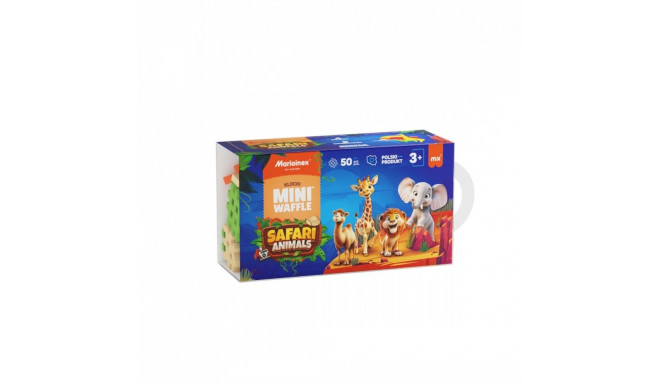 Blocks Mini Waffle - Animals Safari 50 pieces
