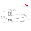 DVD shelf holder for single 8kg MC-663