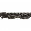 Listwa przeciwprzepięciowa LXA 816, 3L, 3,0m, czarna