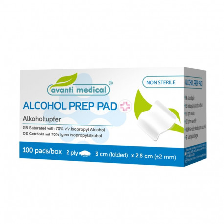 Salvrätikud piiritusega niisutatud 3x2,8  100tk/pk, Medrull