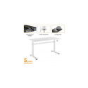 Adjustable Height Table Up Up Loki White