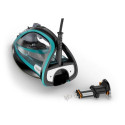 Tefal Ultimate Pure FV9844 Dry &amp; Steam iron Durilium Autoclean soleplate 3200 W Black, Blue
