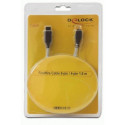 DeLOCK FireWire A/B, 1.0m 1 m Grey
