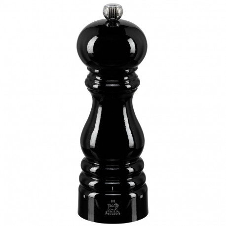 Peugeot PARIS salt mill beech wood black lacquered 18 cm