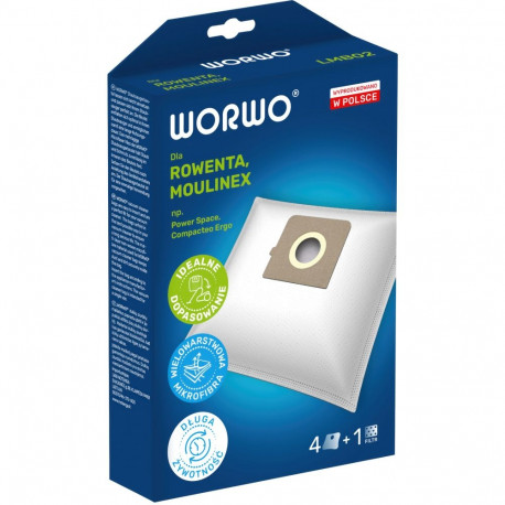 Vacuum bags WORWO LG TB9 /set 4 + filter / LMB02