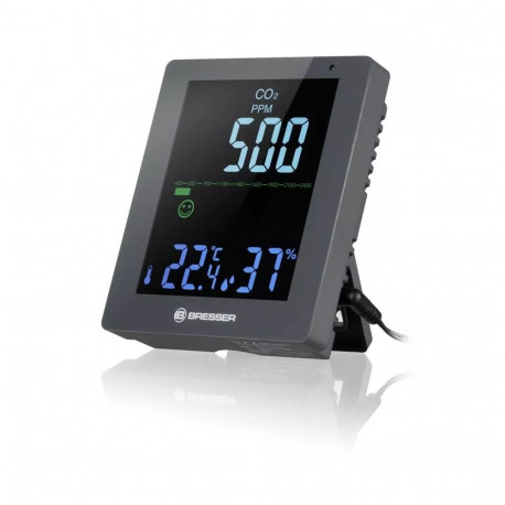 BRESSER CO² Air Quality Monitor Smile grey