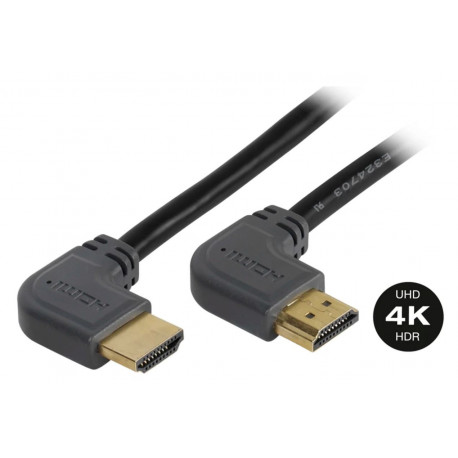 Vivanco kaabel HDMI - HDMI nurgaga 3m (47107) (avatud pakend)