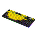 LORGAR KBP70TKLW, Wireless TKL Mechanical Gaming Keyboard Pro, Black/yellow, EN layout