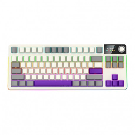 LORGAR KBP70TKLW, Wireless TKL Mechanical Gaming Keyboard Pro, Beige, EN layout