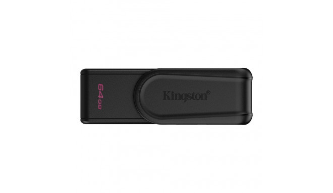 Kingston mälupulk 64GB DataTraveler Exodia SUSB 3.2 Gen 1, must