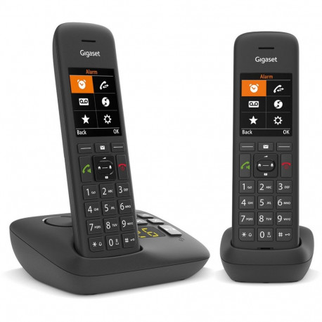 "GIGASET C575A Duo schwarz schnurlos analog DECT 2 Mobilteile TFT-Farb-Display Freisprechen Adressbu