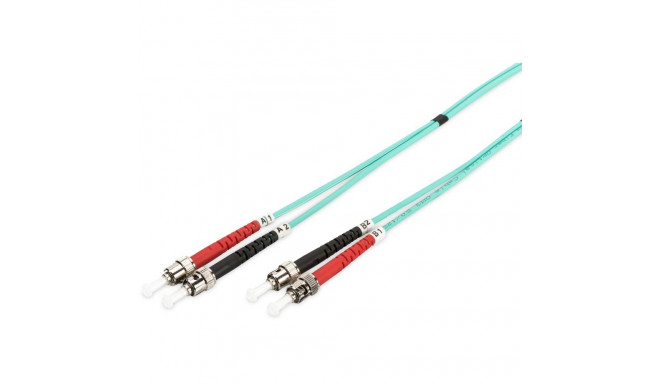 "DIGITUS LWL Patchkabel ST -> ST 1.00m Multimode Duplex OM3"