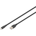 "DIGITUS USB 2.0 Kabel Typ A-Lightning Silikon 2m MFI schwarz"