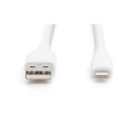 "DIGITUS USB 2.0 Kabel Typ A-Lightning Silikon 1m MFI weiß"