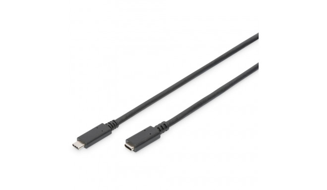 "DIGITUS USB 2.0 Verlängerungskabel Typ C -C St/Bu 1.5m, sw"