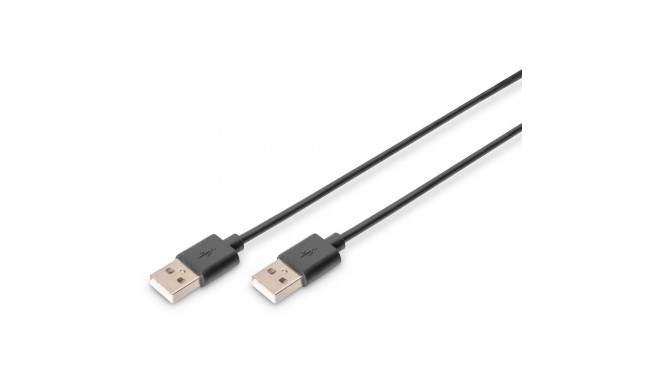 "DIGITUS USB 2.0 Anschlusskabel Typ A -A St/St 1.8m, sw"