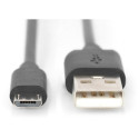 "DIGITUS USB 2.0 Anschlusskabel Typ A -mikro B St/St 1.0m sw"