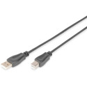 "DIGITUS USB 2.0 Anschlusskabel Typ A -B St/St 5.0m. sw"