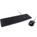 "Equip Kabelgebundene Kombi Keyboard+Mouse. schwarz. deutsch"