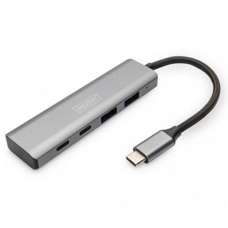 "DIGITUS USB-C-Hub 4-Port 3.1 ->2xUSB A 2xUSB C int.Kabel"