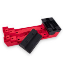 Stepipink Stepipink Aerobic Step Platform inSPORTline Absater Evo punane/must