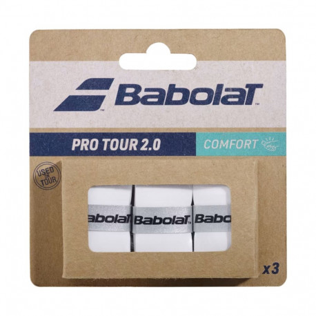 Babolat reketigripid Pro Tour 2.0 Comfort 653053 3tk, valge
