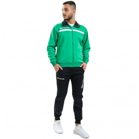 Dres Givova Tuta Givova One zielono-czarny TT012 1310 L