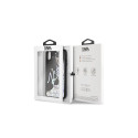Karl Lagerfeld KLHCI65KSIGMU iPhone XsMax must kõva ümbris Signature vedel sädelevate litritega