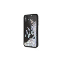 Karl Lagerfeld KLHCI65KSIGMU iPhone XsMax black hard case Signature Liquid Glitter Sequins