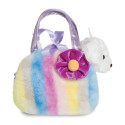 AURORA Fancy Pals plüüspeni lillakas kotis, 20 cm