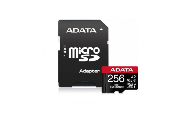 ADATA High Endurance MicroSDXC kaart 256 GB Class 10 UHS-I/U3 A2 V30